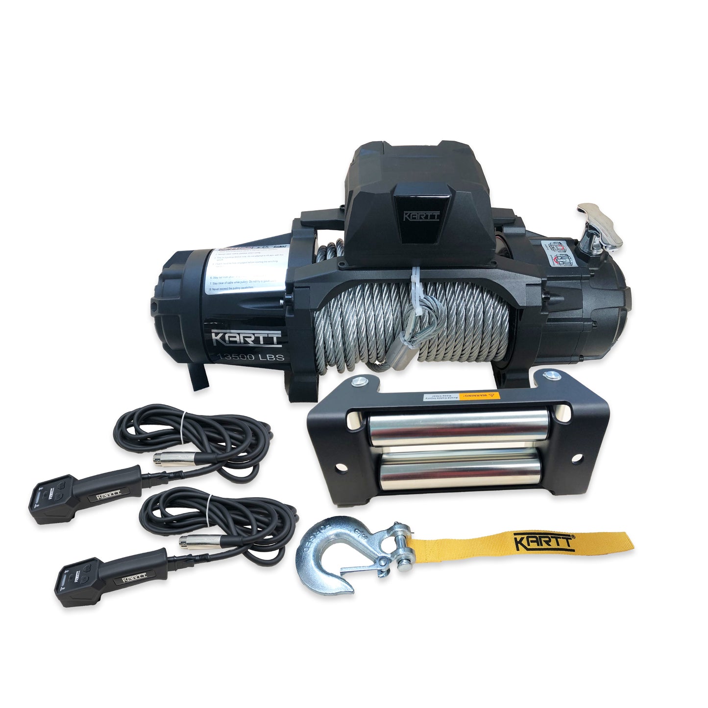 13500 lbs 12v Electric Winch Steel Wire EN Certified