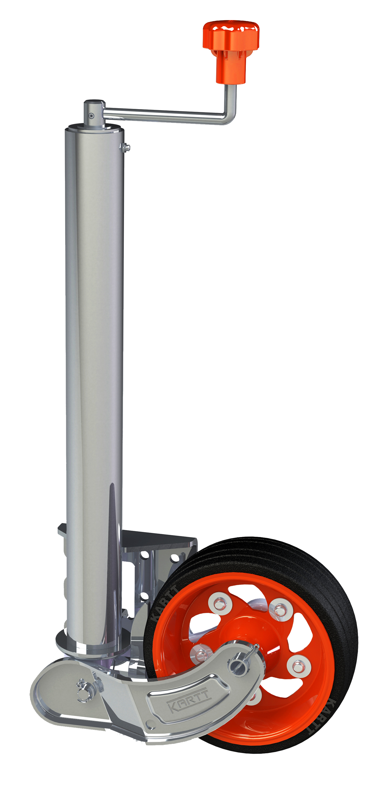 KJW6015 60mm Auto-lift, extra HDG, 500kg, 230x80 tyre KW012R