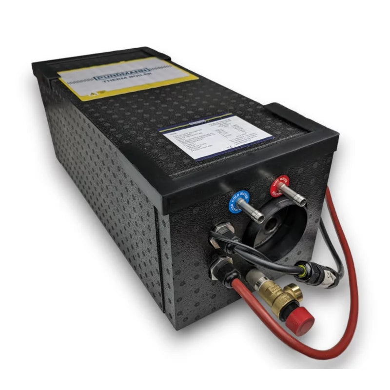 Off Grid Campervan Water Heater by Pundmann – 9.9 litre Air Combi +12V 200W + 230V 500W