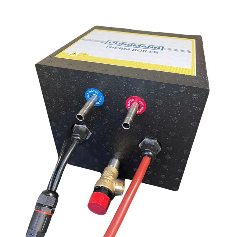 Off Grid Campervan Water Heater by Pundmann – 3 Litre Twin Rod 12V 180W + 230V 250W