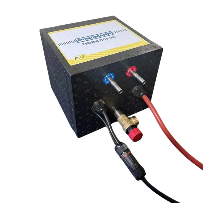 Off Grid Campervan Water Heater by Pundmann – 3 Litre Twin Rod 12V 180W + 230V 250W