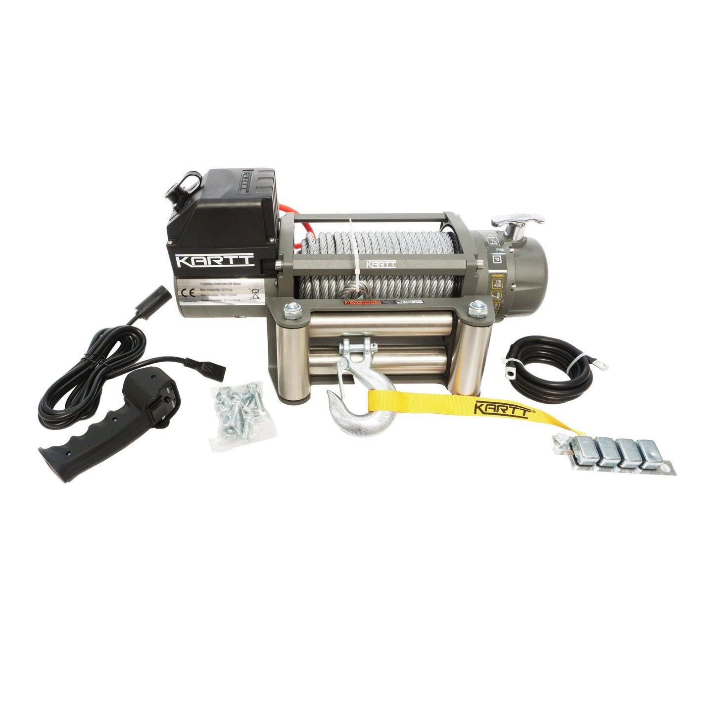 9500 lbs 12v Electric Winch Steel Wire