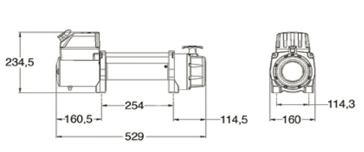 9500 lbs 12v Electric Winch Steel Wire