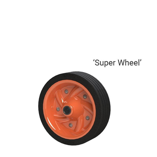 220 x 65mm KARTT Replacement Rubber Jockey Wheel Set P/N KW605-Set for KJW4808W, KJW4809W