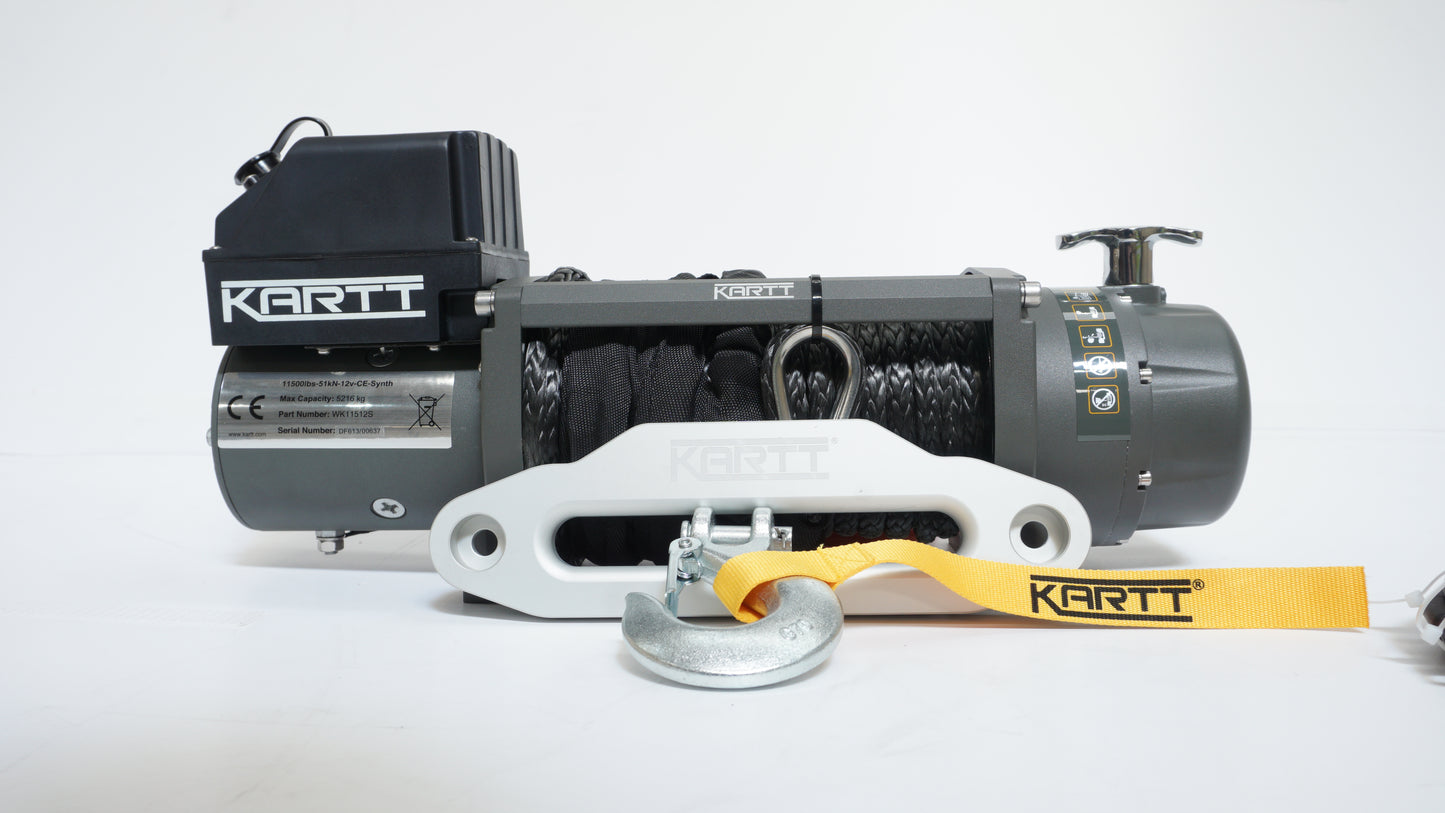 11500 lbs 12v Electric Winch Synthetic Rope