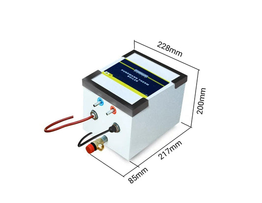 Pundmann off grid campervan water heater 3L twin rod 12V and 230V