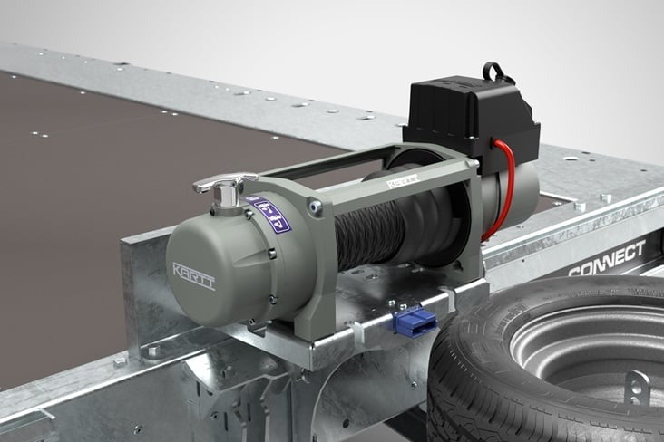 11500 lbs 12v Electric Winch Synthetic Rope