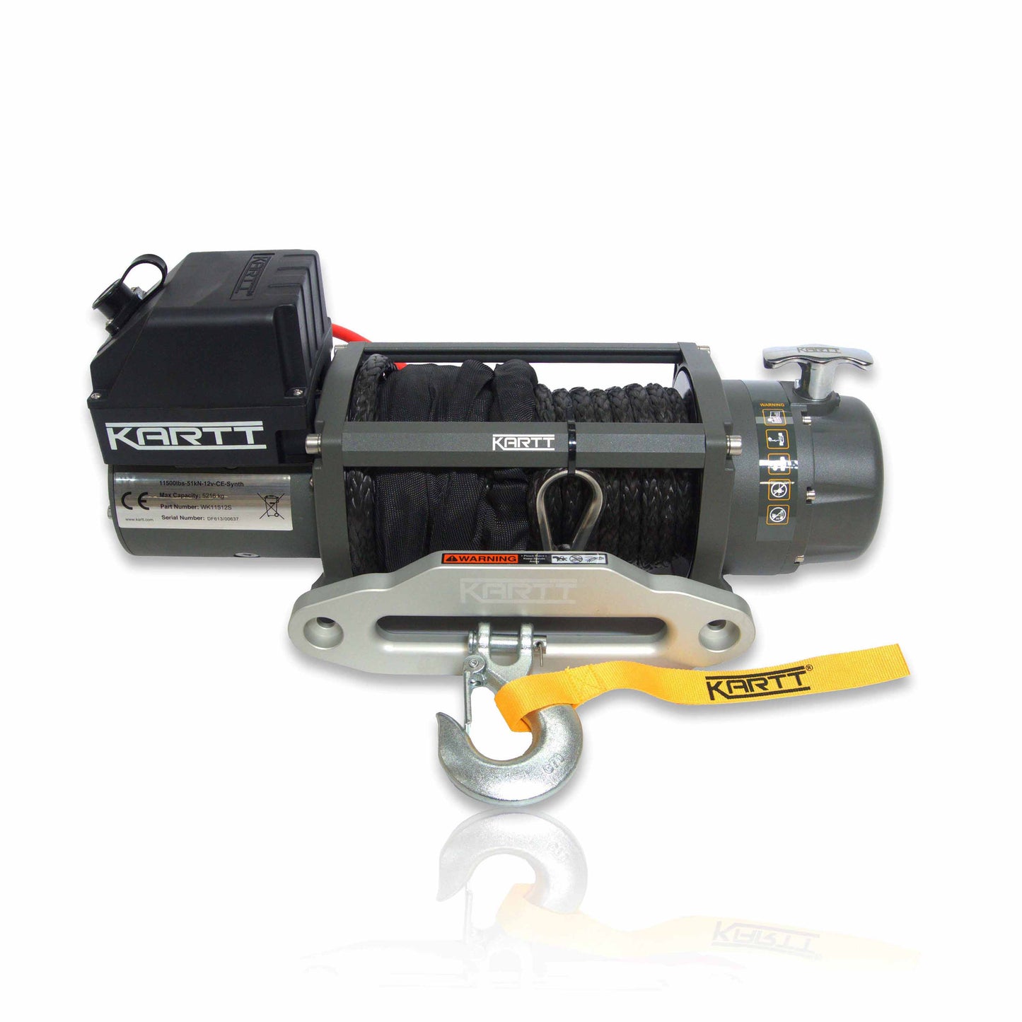 11500 lbs 12v Electric Winch Synthetic Rope