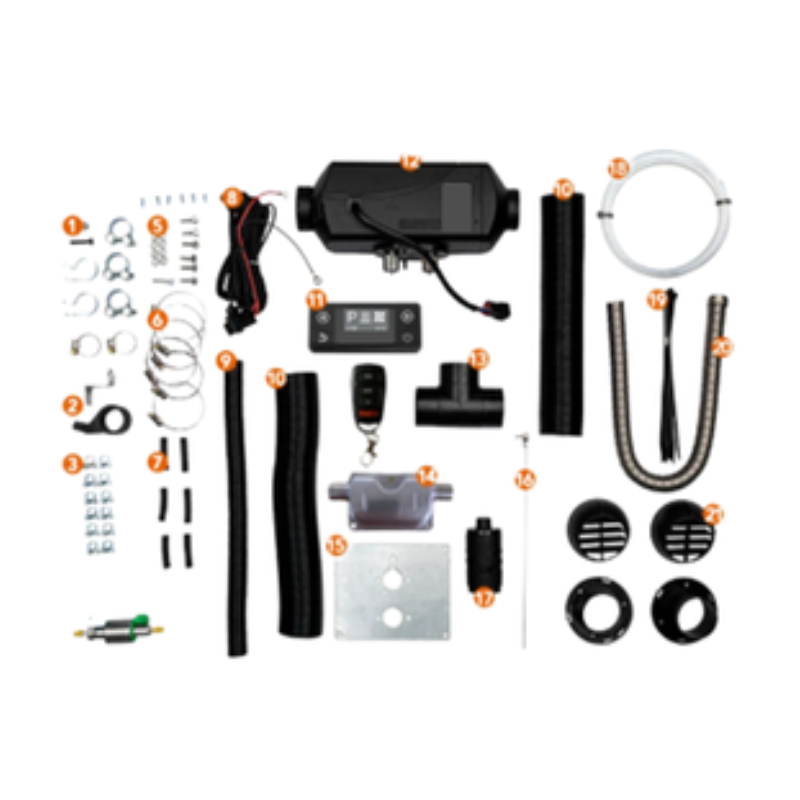 KARTT ABM Sleep Easy Diesel Heater 2kW, standard installation kit