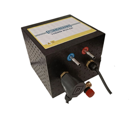 Pundmann off grid campervan water heater 3L twin rod 12V and 230V