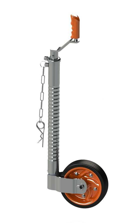 KJW4804D, Ribbed Low Profile Jockey Wheel - Max Nose Weight 350 kg