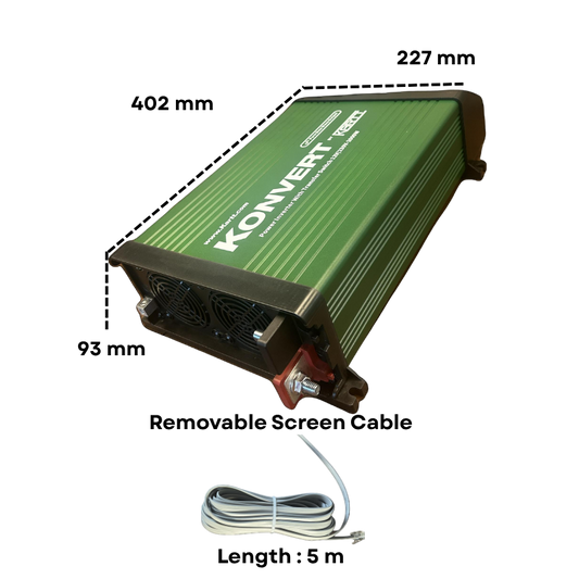 Konvert by KARTT - 2kW Inverter with removable screen