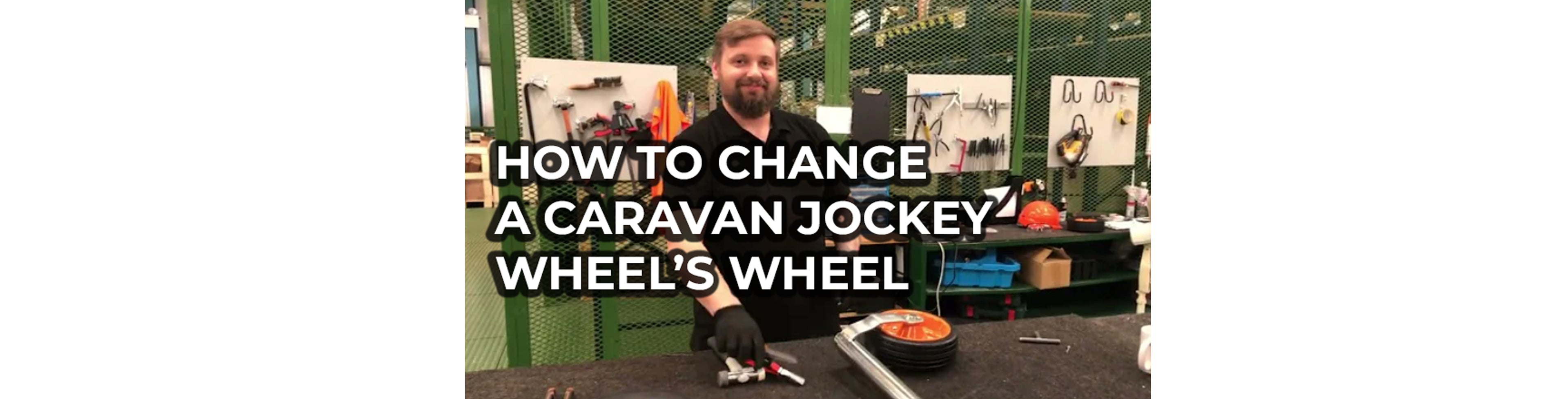 Load video: How to change a caravan jockey wheel&#39;s wheel