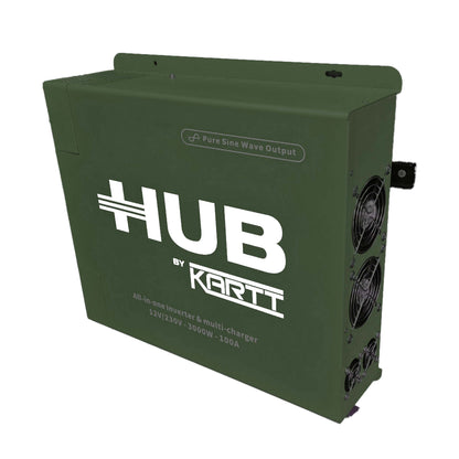 HUB by KARTT 3kW - 230/12v - 100a ac - 40A MPPT - 40A DC-DC